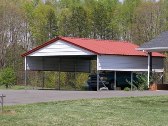 Vertical Roof Carports | Metal A-Frame Carports