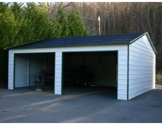 Garage | Boxed Eave Roof | 22W x 26L x 9H |  Side Entry Garage